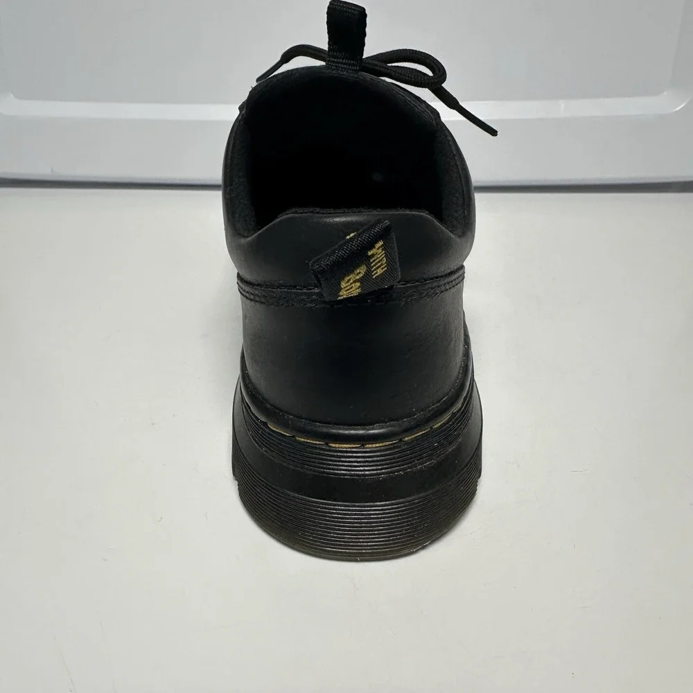 Dr. Martens Reeder Black Leather Oxford Shoes Mens 9 Chunky Lug Platform